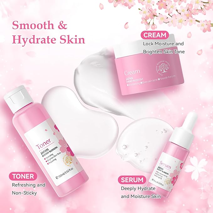 Skin Care Set, Cherry Blossom Skin