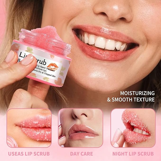 Lip Scrub, Lip Scrubber Exfoliator, Lip