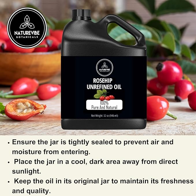 Naturevibe Botanicals Rosehip Oil 32 Ounces