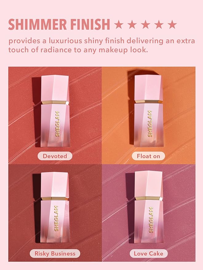 SHEGLAM Color Bloom Dayglow Liquid Blush Makeup for - Devoted