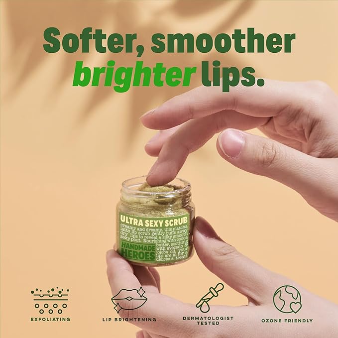 Handmade Heroes Matcha Latte Lip Scrub