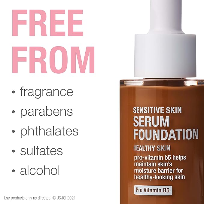 Neutrogena Healthy Skin Sensitive Skin Serum Foundation with Deep 02, 1 oz