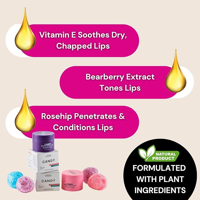 Minimo Candy Lip Exfoliator Scrub & Watermelon