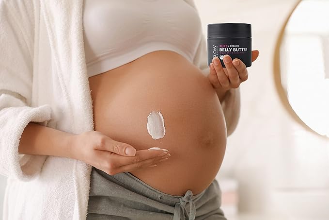 100% Organic Belly Butter, Prevents Stretch