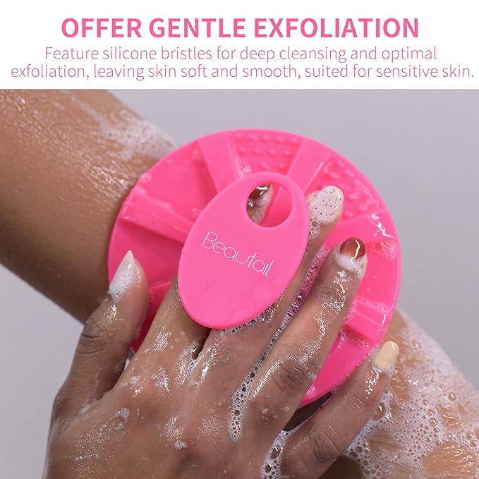 Silicone body scrubber 2 pack