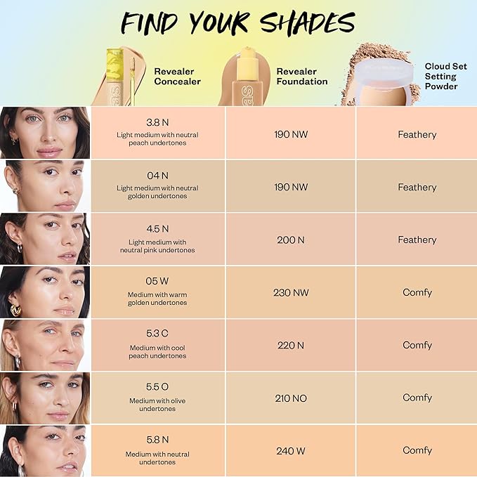 Kosas Revealer Concealer - Medium Coverage Makeup with 5.8 N)