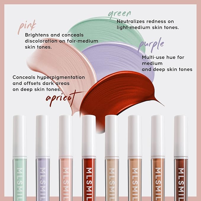 Color Liquid Conceal Contour Foundation, Waterproof 8 Colors Tone, 08