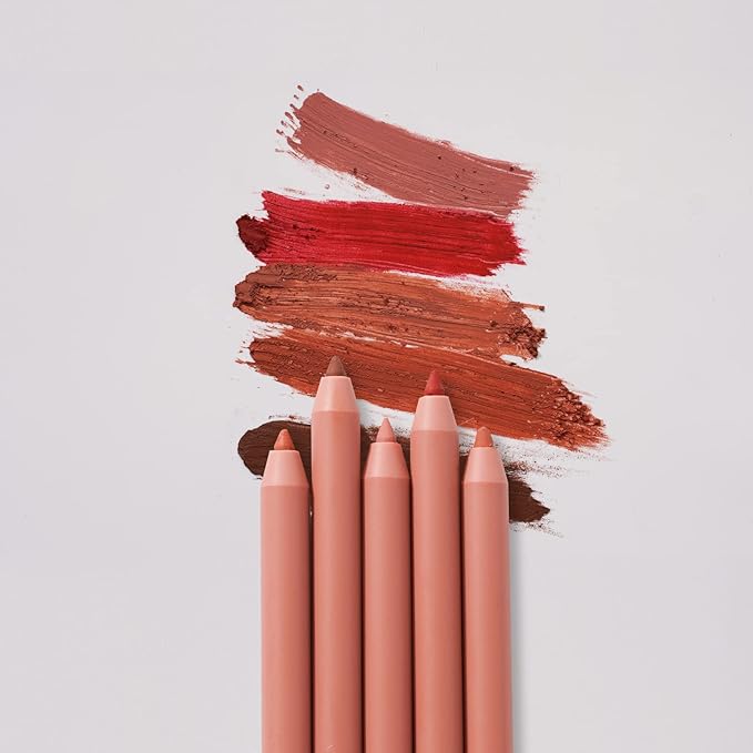 Waterproof Lip Liner Pencil, Mechanical Red Lip Liner Pen with Sharpener, Highly Pigmented Creamy Matte Lip Filler Pencil for Plumping Lip, Longwear, Long Lasting, Damn Hot