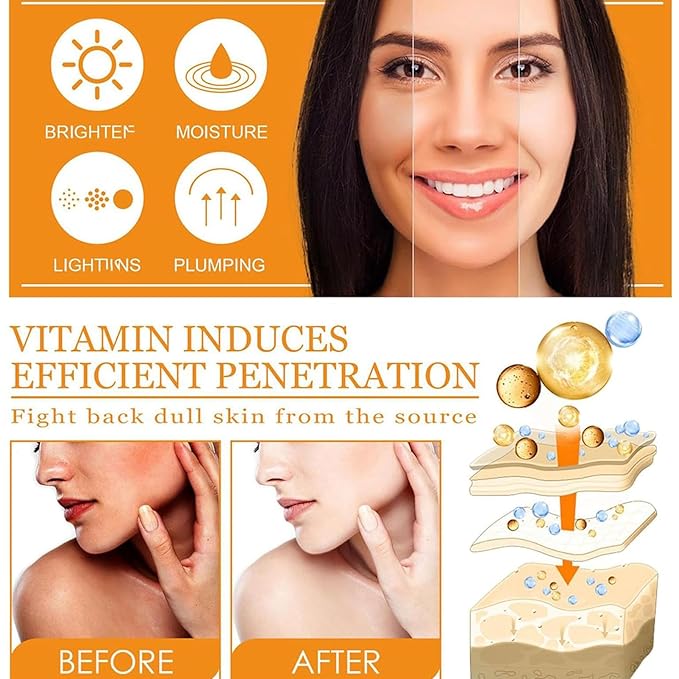 Vitamin C Skin Care Sets, 6Pcs Hydrating
