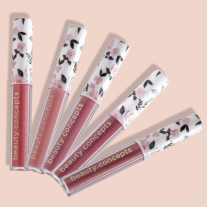 Beauty Concepts Lip Gloss Collection- 5 Piece Lip