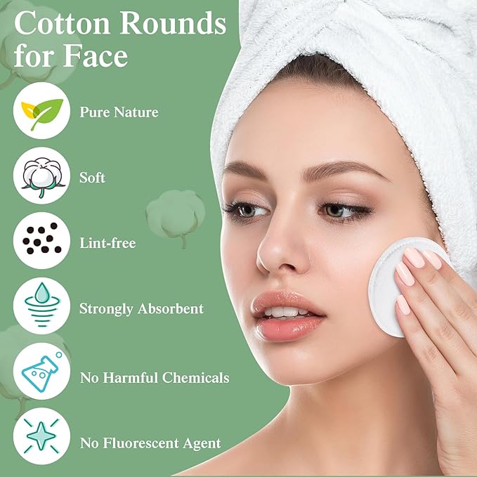 Maxcheck 3000 pcs cotton rounds
