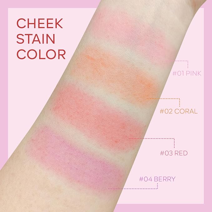 KYDA Water Jelly Tint Blush, Berry, Jelly Tinted Lasting Moisturising