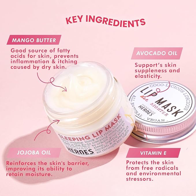 100% Natural Lip Scrub, Vegan Conditioning Gift