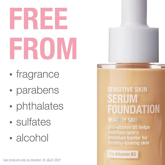 Neutrogena Healthy Skin Sensitive Skin Serum Foundation with Light/Medium 03, 1 oz
