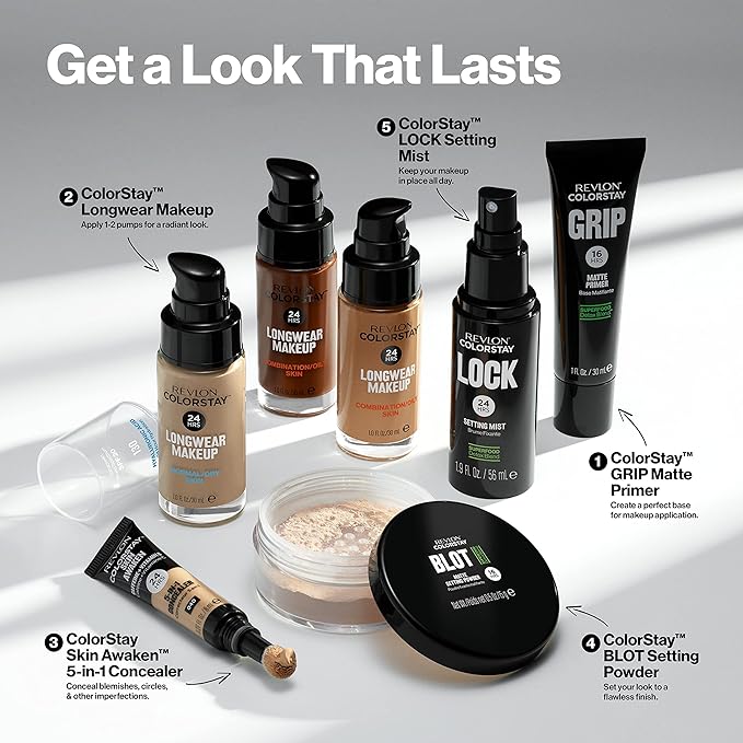 Revlon Liquid Foundation, ColorStay Face Makeup for Normal 400 Caramel, 1.0 Oz