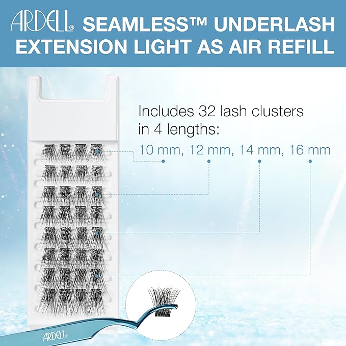 Ardell Seamless Light-as-Air Underlash Extensions Refill Kit - DIY Lash Clusters, Eyelash Extension, Customizable & Lightweight, Natural Look Lashes, 1-Pack