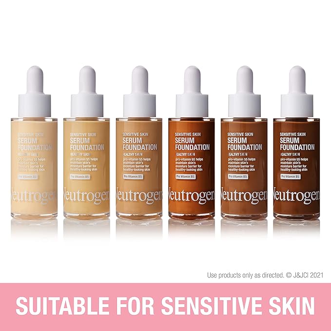 Neutrogena Healthy Skin Sensitive Skin Serum Foundation with Deep 02, 1 oz
