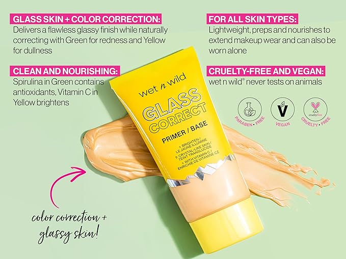 wet n wild Prime Focus Glass Skin Correct Finish, Yellow