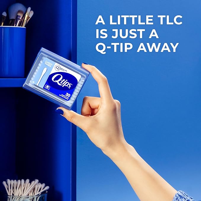 Q-tips swabs travel pack,30 count,