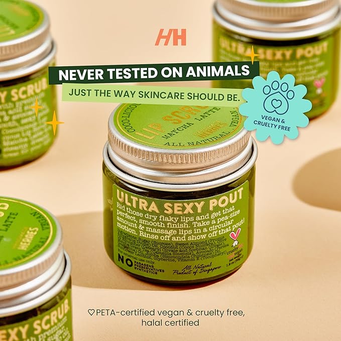 Handmade Heroes Matcha Latte Lip Scrub