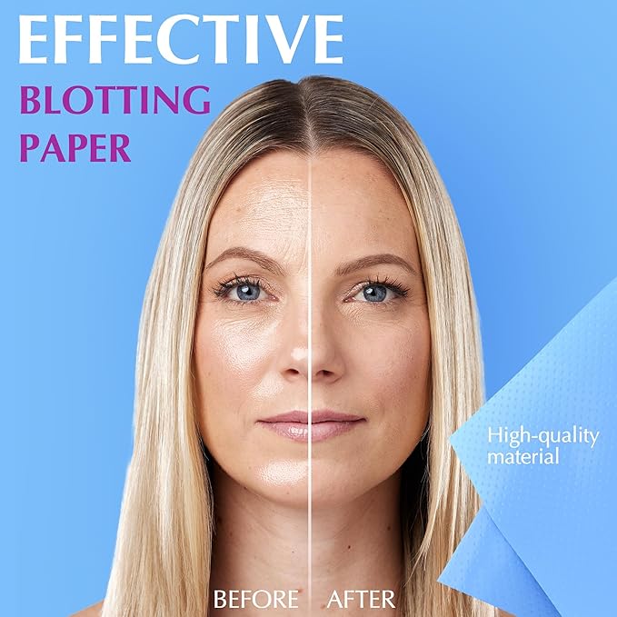 Premium Oil Absorbing Sheets for Face - 3 Oily Skin