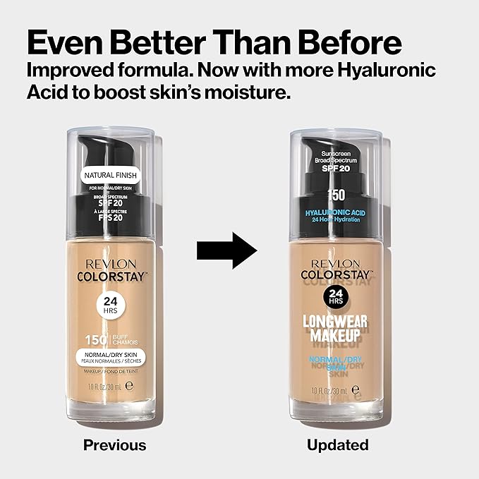 Revlon Liquid Foundation, ColorStay Face Makeup for Normal 400 Caramel, 1.0 Oz