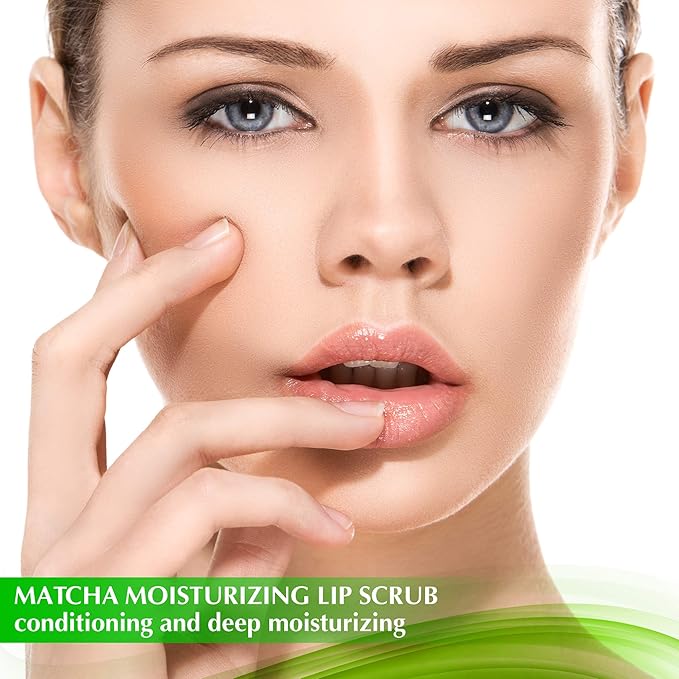 Exfoliating Green Tea Matcha Sugar Lip Polish