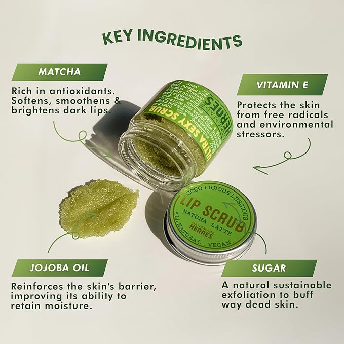 Handmade Heroes Matcha Latte Lip Scrub