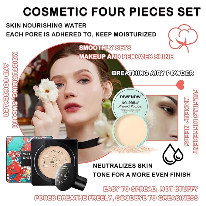 Mushroom Head Air Cushion CC Cream Full Coverage Face