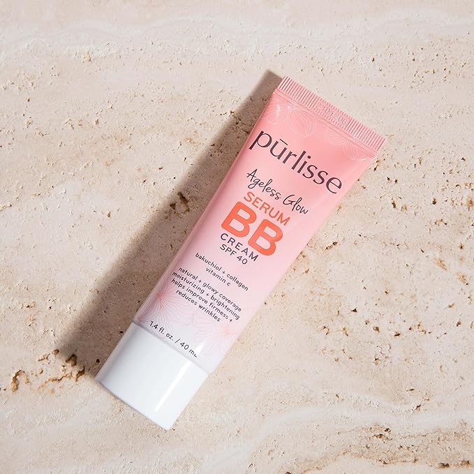 pūrlisse Ageless Glow Serum BB Cream SPF 40 Medium Golden 1.4oz