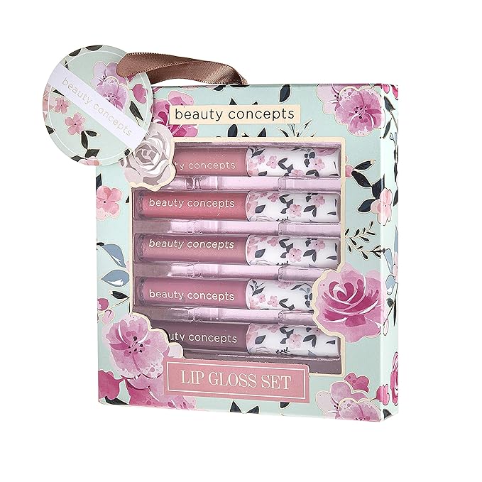 Beauty Concepts Lip Gloss Collection- 5 Piece Lip