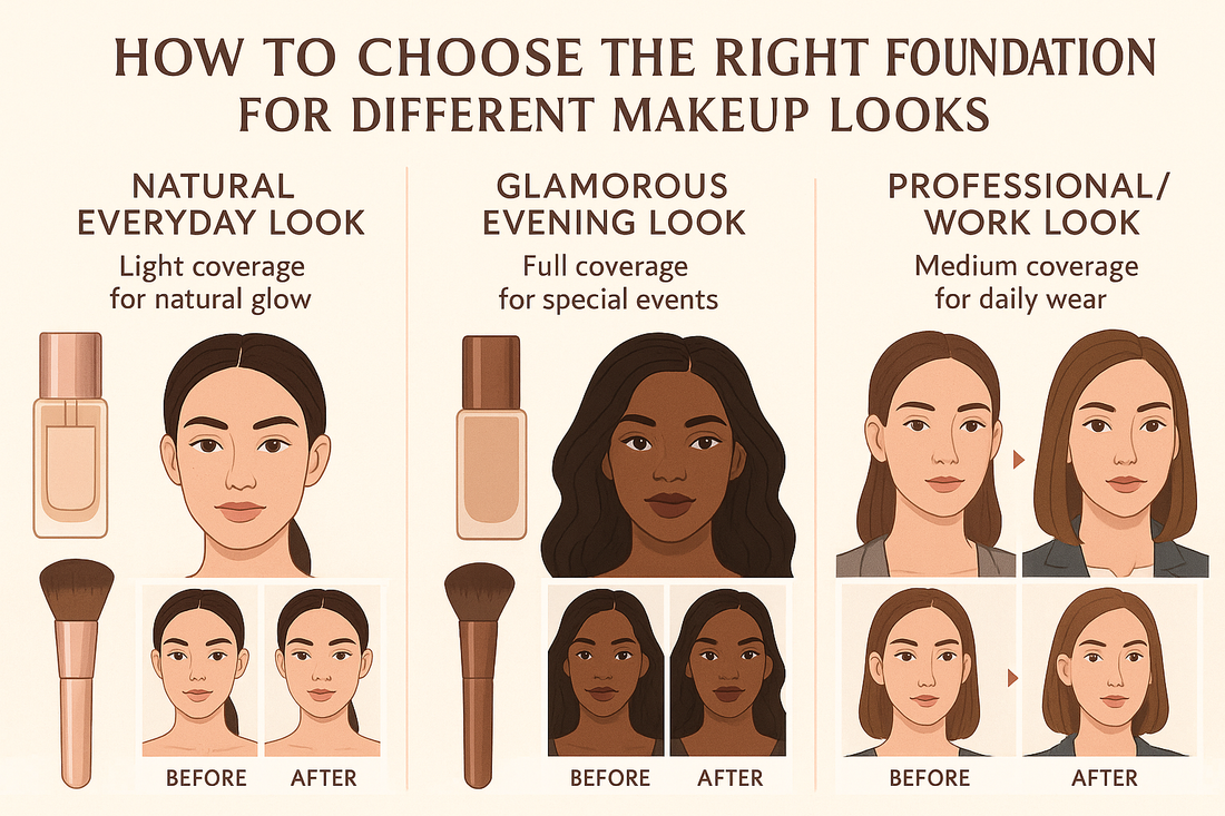 How to Choose the Right Foundation for Different Makeup Looks