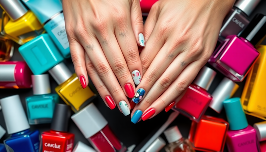 A woman applying cuticle oil to strengthen and hydrate nails for a healthy nail care routine