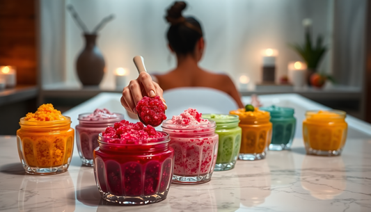 Exfoliating body scrub for smooth and glowing skin