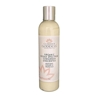 Glimmer Goddess Organic Unscented Sunscreen