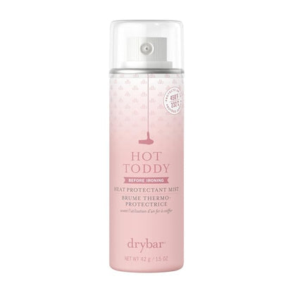 Drybar Hot Toddy Heat Protectant Mist Blanc Scent - Travel Size Lightweight Heat Protectant for Hair protects from Heat & Styling with Curling, Straightening and Styling Irons