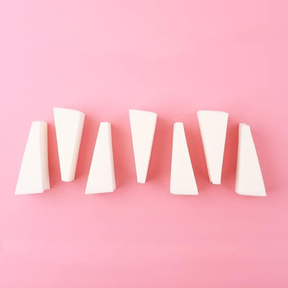 Amazon Basics Cosmetic Rectangular Foam Wedges For Makeup, 32 Count, White (Pack of 2)