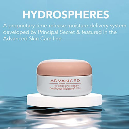 Principal Secret Advanced - Continuous Moisture Face Cream - Deep Hydration Face Moisturizer with Hyaluronic Acid - Vitamins A, C, E, Face Moisturizers and Antioxidants 2 oz