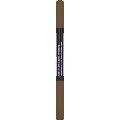 Maybelline Express Brow 2-In-1 Pencil and Powder Eyebrow Makeup, Medium Brown, 1 Count
