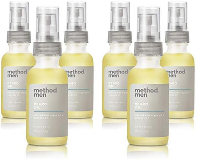 Method Men Beard Oil, Sea + Surf, 1 Ounce, 6 pack