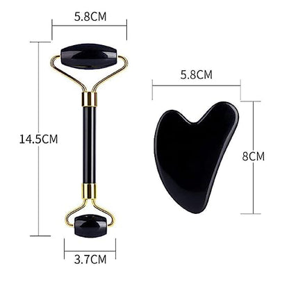 Black Obsidian Jade Facial Roller &