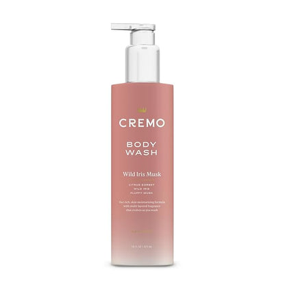 Cremo Wild Iris Musk Skin Moisturizing Body Wash for Women, Notes of Citrus Sorbet, Wild Iris, and Fluffy Musk, 16 Fl Oz