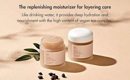 Dr.Ceuracle Vegan Kombucha Tea Gel Cream - Korean Skincare Lightweight Watery Hydrating Moisturizer with Kombucha Tea Extract, Sunflower Seed Oil (75g / 2.64 oz.)
