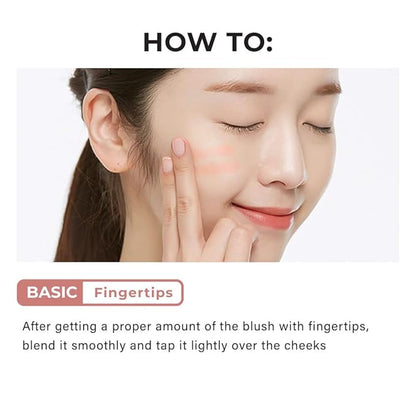 A'PIEU Juicy-Pang Jelly Blusher [VL01] (0.17 oz) - Soft Touch Cheek Color with Creamy Powdery Texture for Natural Dewy-Finish, No Fall-Out.