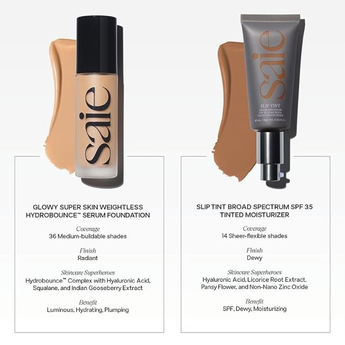 Saie Slip Tint SPF 35 Tinted Moisturizer - Half () 1.35 oz