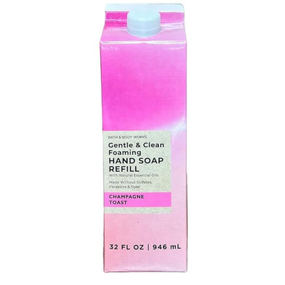 Bath & Body Works Champagne Toast Refill Gentle & Clean Foaming Hand Soap, 32 fl. oz. (Champagne Toast)
