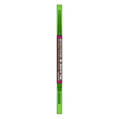 NYX PROFESSIONAL MAKEUP Blade & Shade Brow Pencil, Nano Mechanical Eyebrow Pencil, Up to 16HR Make Up Wear - Brunette