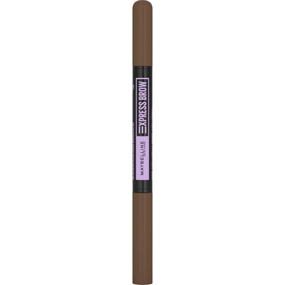 Maybelline Express Brow 2-In-1 Pencil and Powder Eyebrow Makeup, Medium Brown, 1 Count