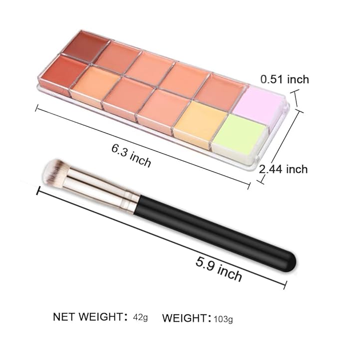 evpct 12 Color Corrector Correcting Cream Concealer Contour Spots Redness
