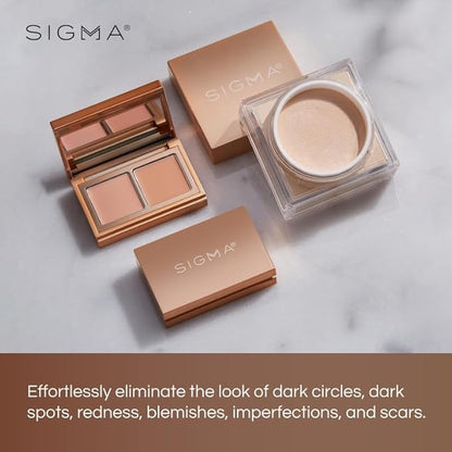 Sigma Beauty Spectrum Color-Correcting Duo – Color Correcting Cream for Concealing and Priming Skin, 2in1 Makeup Set with Buildable, Customizable Shades for all Skin Types (Light to Medium)